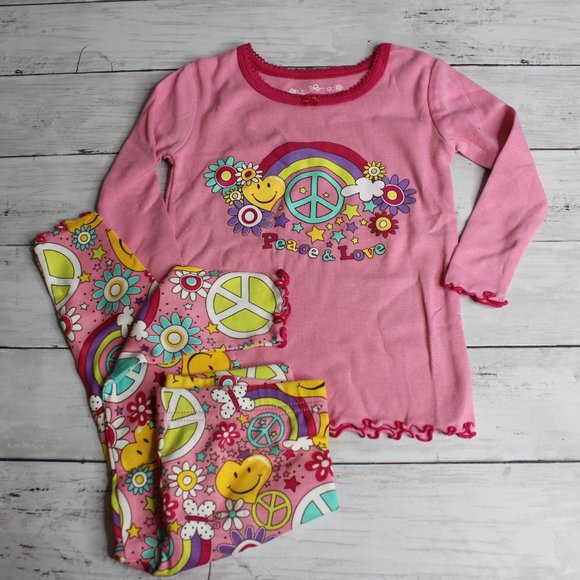 TCP Baby Girl's Pajama Set Set Size 18 Months Pink Long Sleeve Cotton - Picture 2 of 6